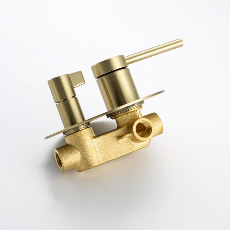 Встраиваемая душевая система Gappo G06-3 G7106-3 золотой сатин