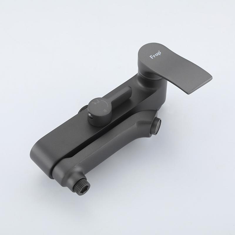 Душевая система Frap H75-9 F2475-9 оружейная сталь