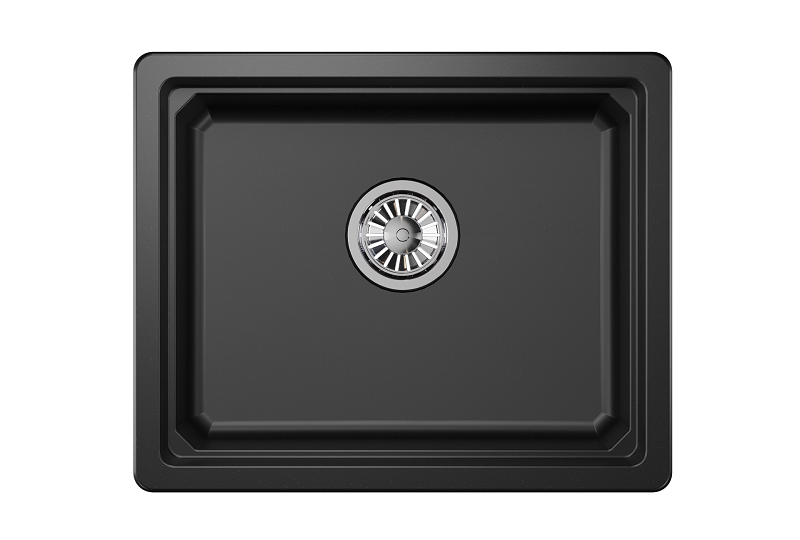 Кухонная мойка Granula KS-5501U Шварц (черный металлик)