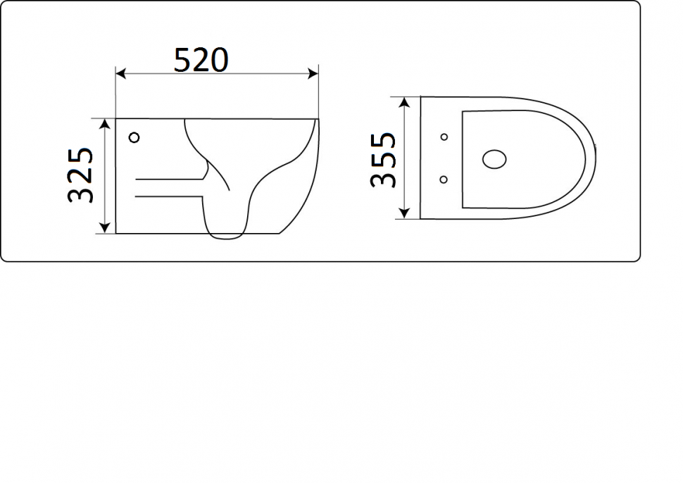 Подвесной унитаз CeramaLux 2196-1