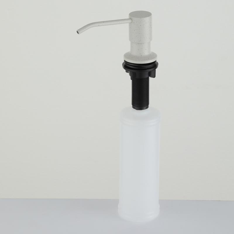 Дозатор жидкого мыла Frap F408-8 белый гранит