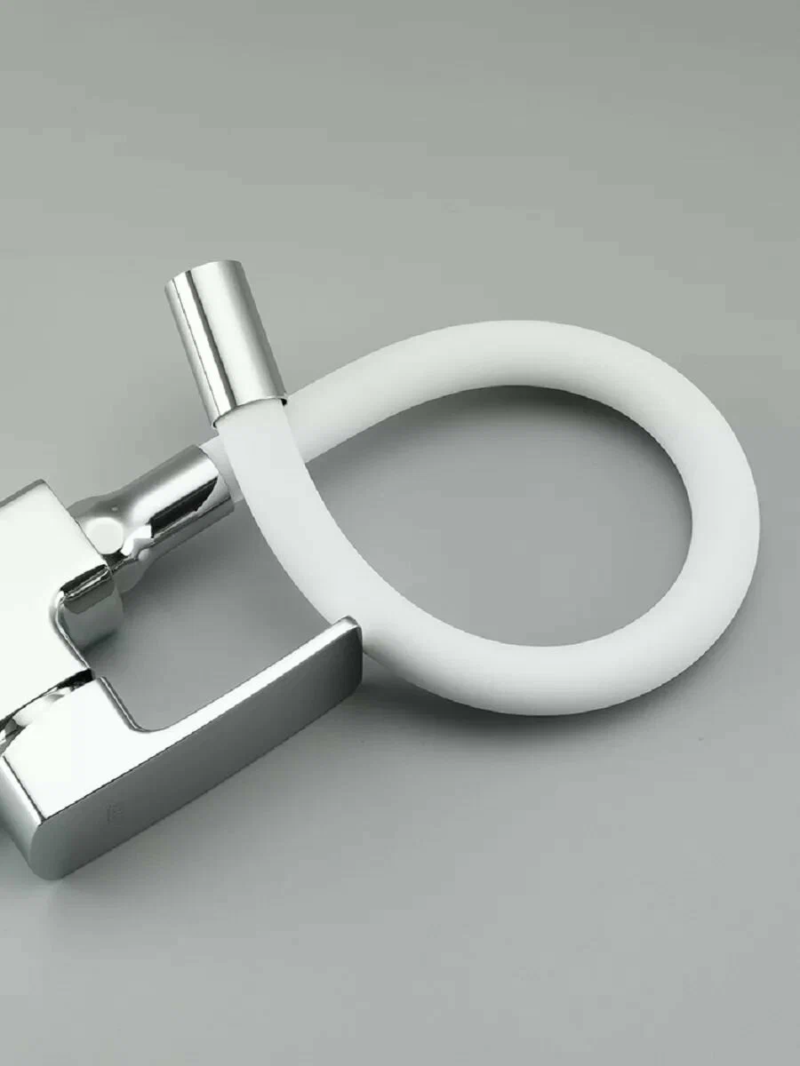 Смеситель для кухни с гибким изливом Frud R43151-8 белый-хром