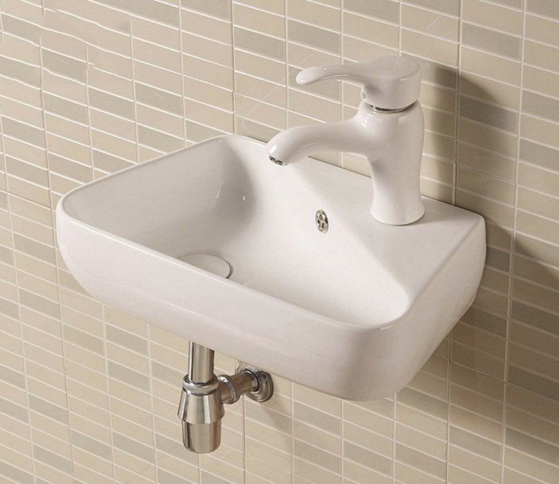 Подвесная раковина CeramaLux 45 N 9275L левая белая