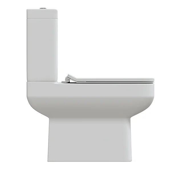 Унитаз-компакт безободковый Sole Deep с крышкой Soft-close