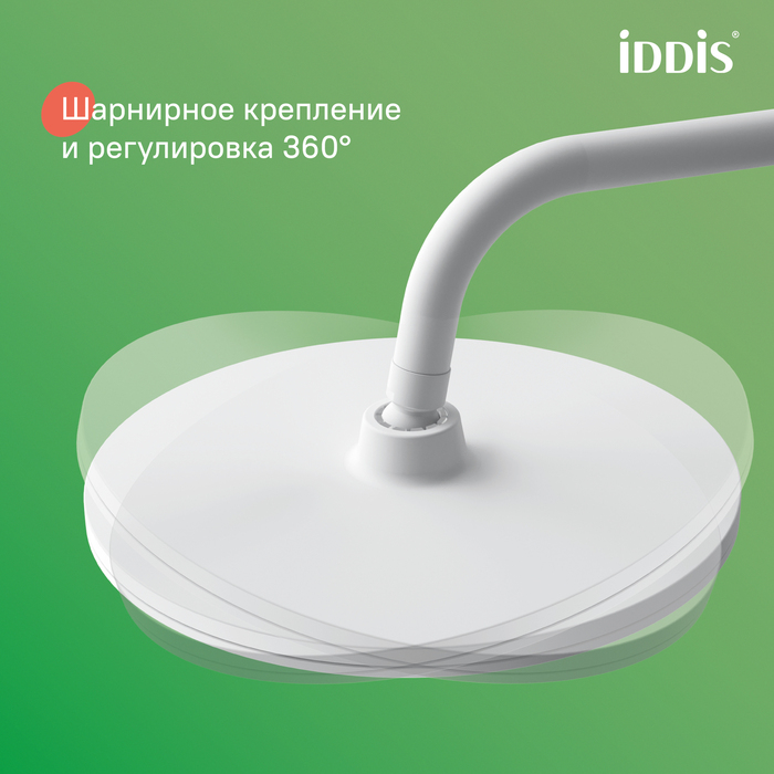 Душевая система Iddis Shelfy SHEWTBTi06 Белая матовая