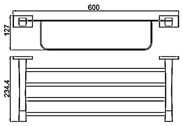 Полка с полотенцедержателем Gappo G07 G0724