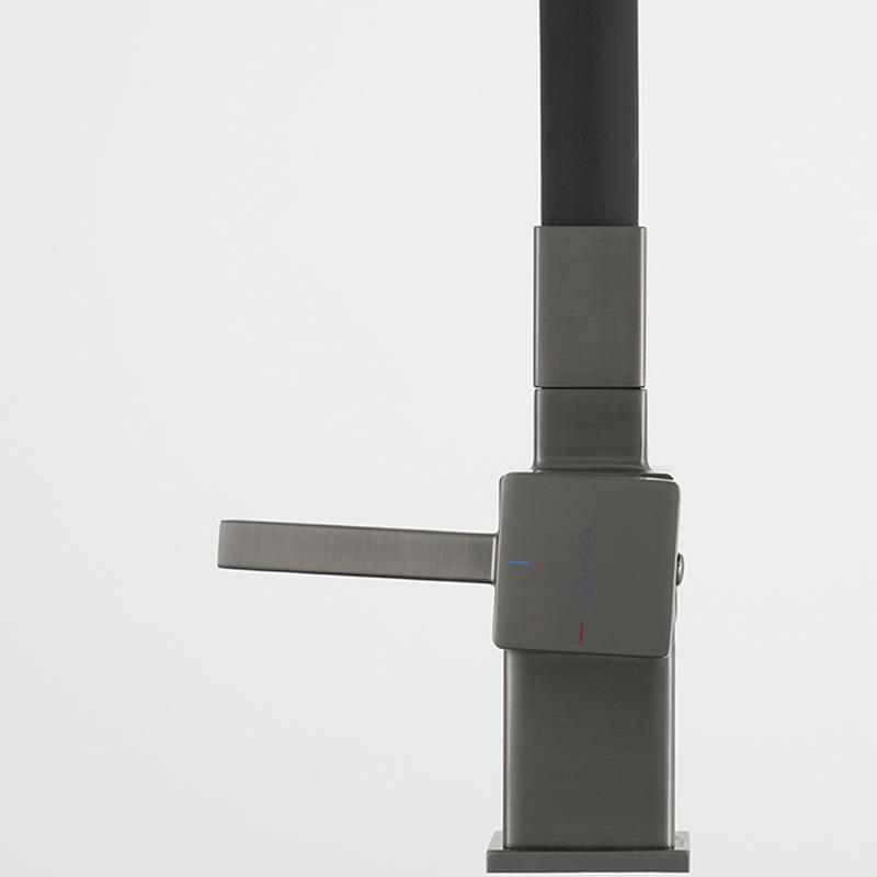 Смеситель для кухни с фильтром Gappo G95 G4395-69 оружейная сталь