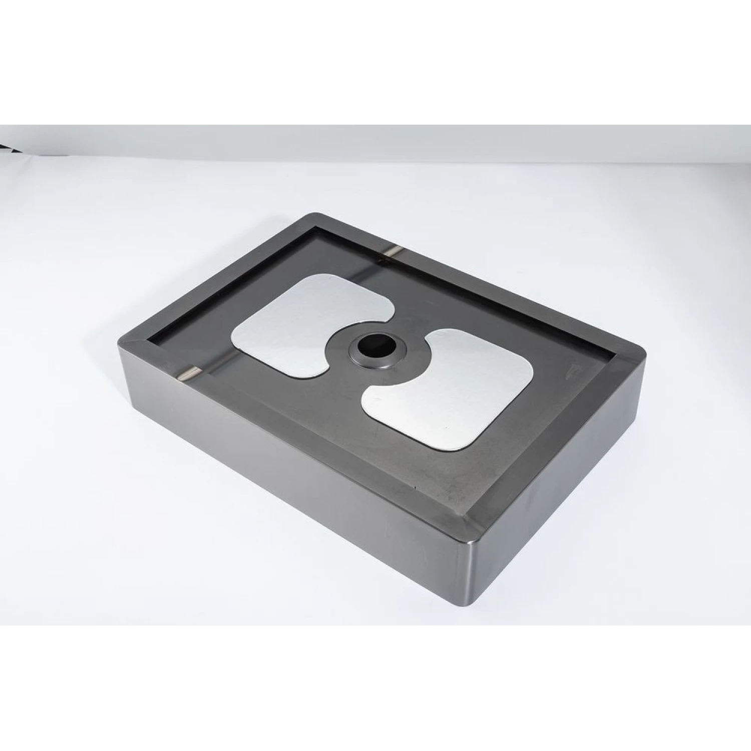 Накладная раковина 36*51 с донным клапаном Gappo GX401-9 оружейная сталь