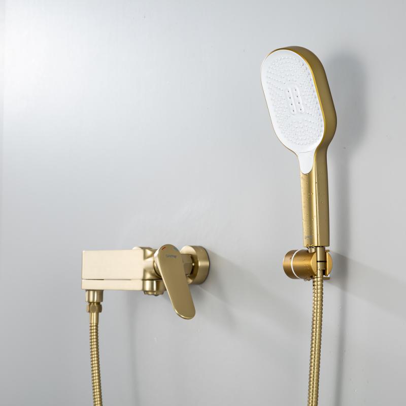 Смеситель для ванны Gappo G10-3 G3210-3 золотой сатин