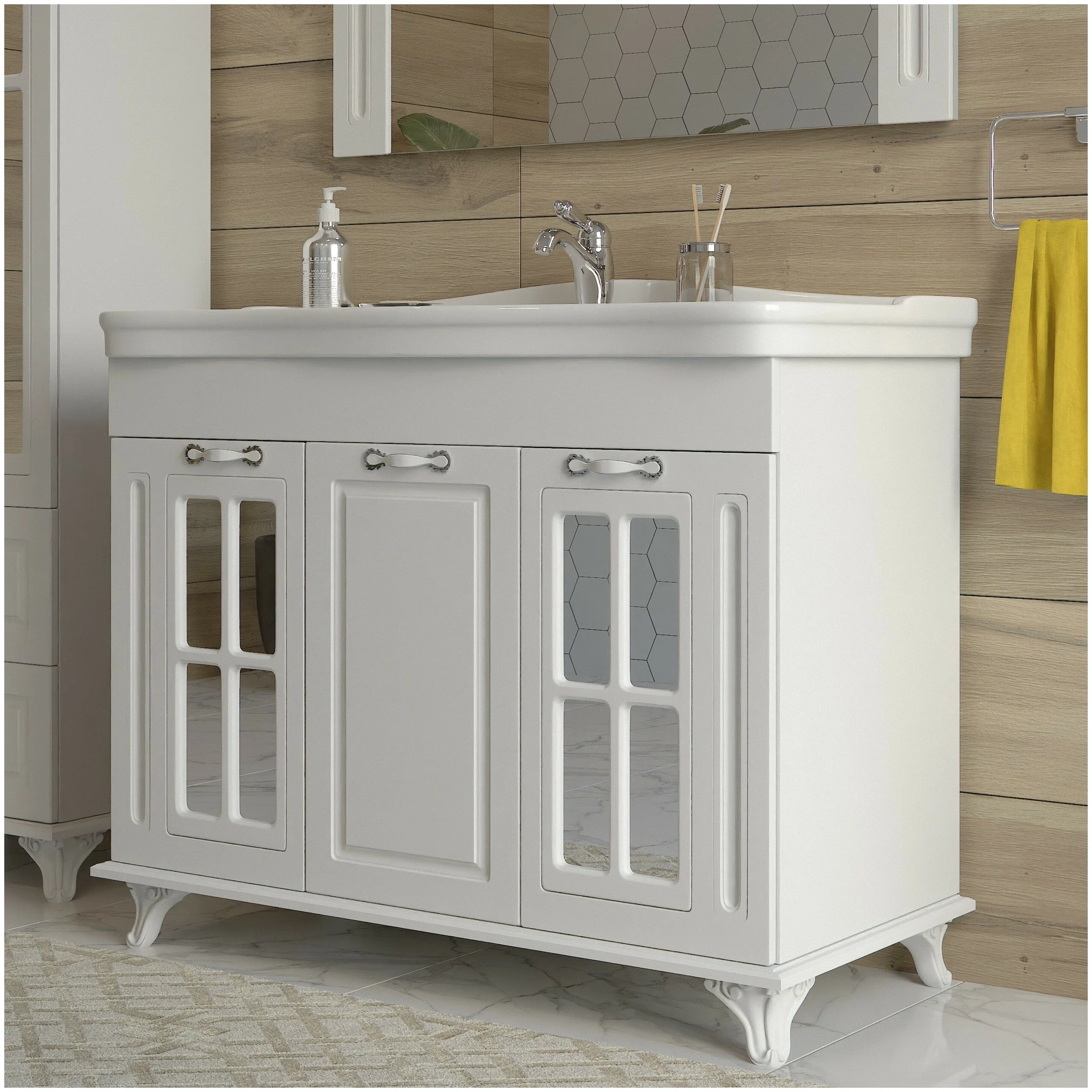 Напольная тумба EvaGold Giovanni 100 "T" (с сифоном)