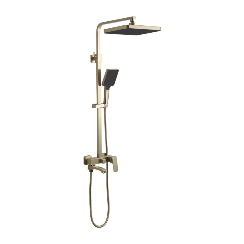 Душевая система Frap H76-3 F2476-3 золотой сатин