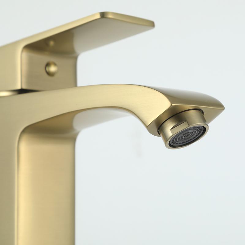 Смеситель для раковины Frap H76-3 F1076-3 золотой сатин