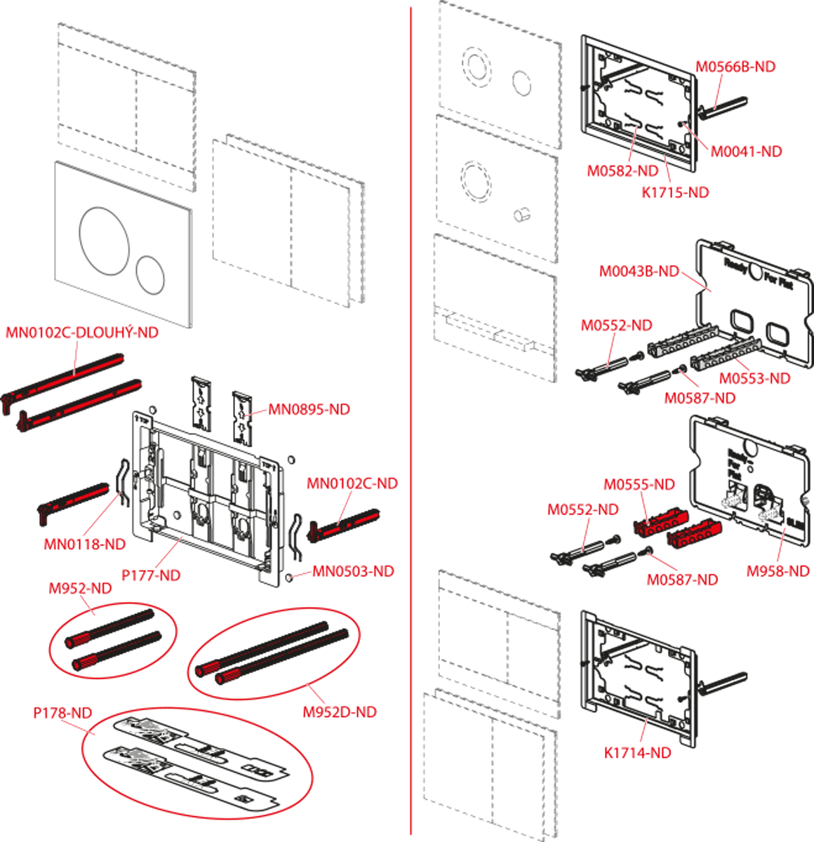 Кнопка для смыва инсталляции Alcaplast Fun-White