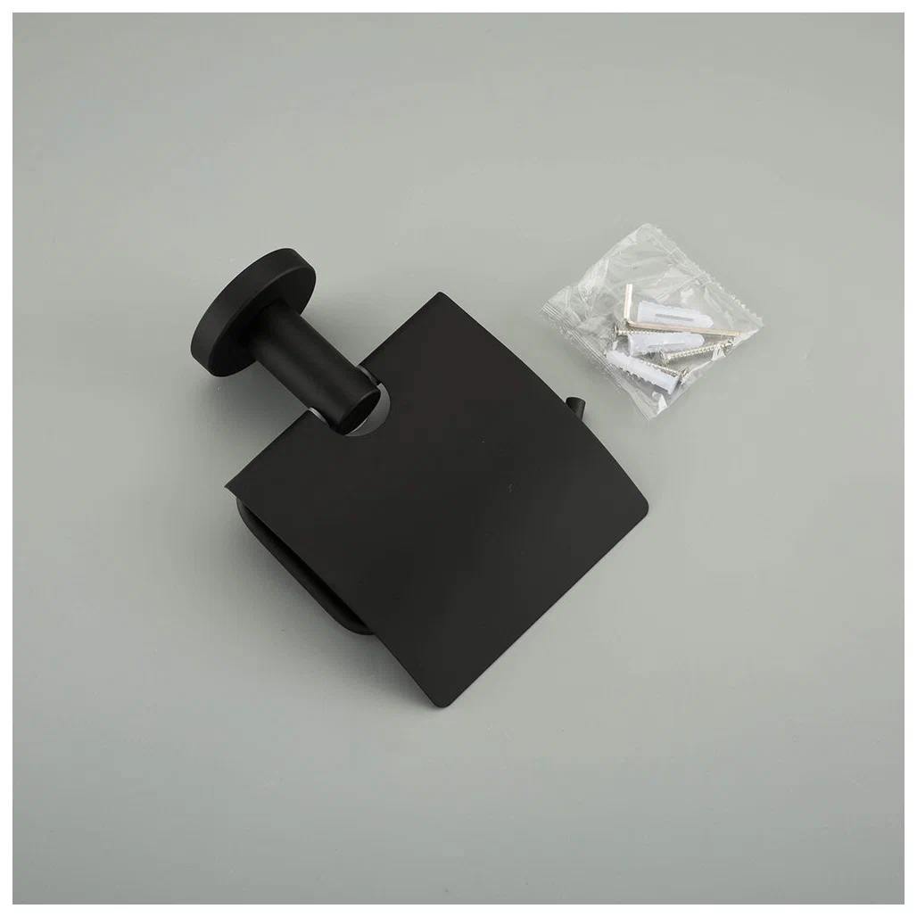 Черный держатель туалетной бумаги Frap F30203