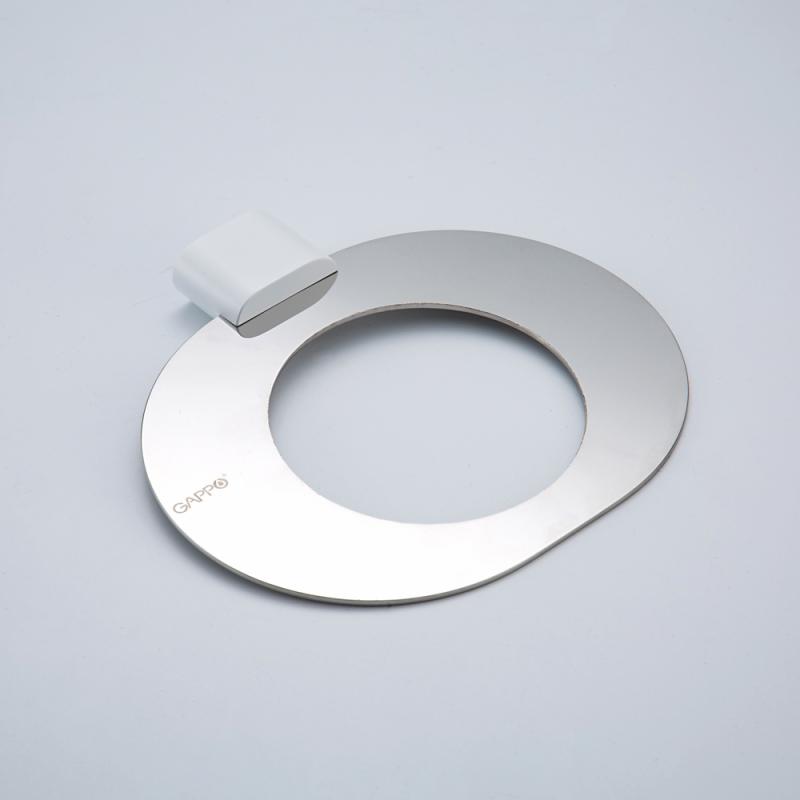 Мыльница Gappo G309-8 G30902-8 белый-хром