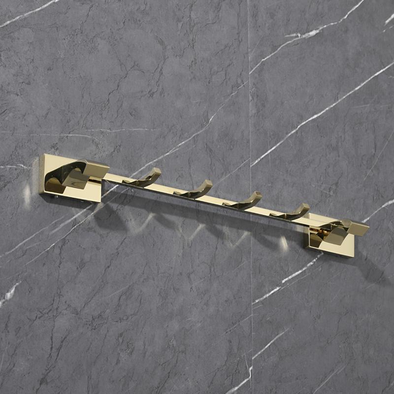 Планка с 4-мя крючками Gappo G07-3 G0716-43 золото