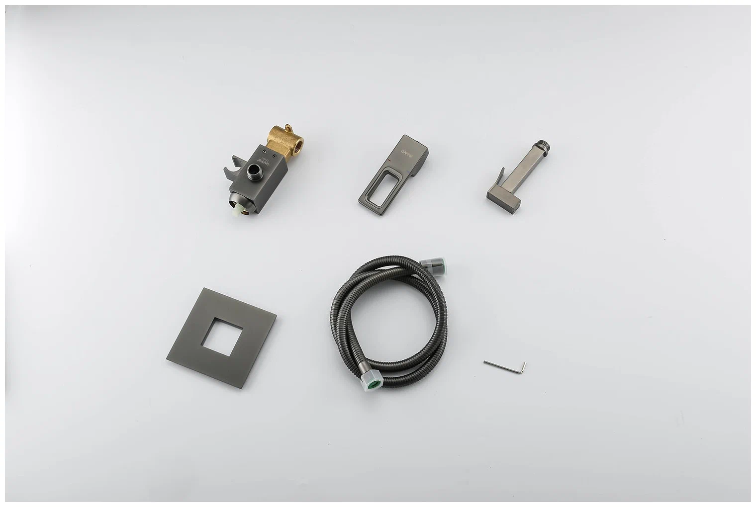 Встраиваемый гигиенический душ Gappo G17-9 G7217-9 оружейная сталь