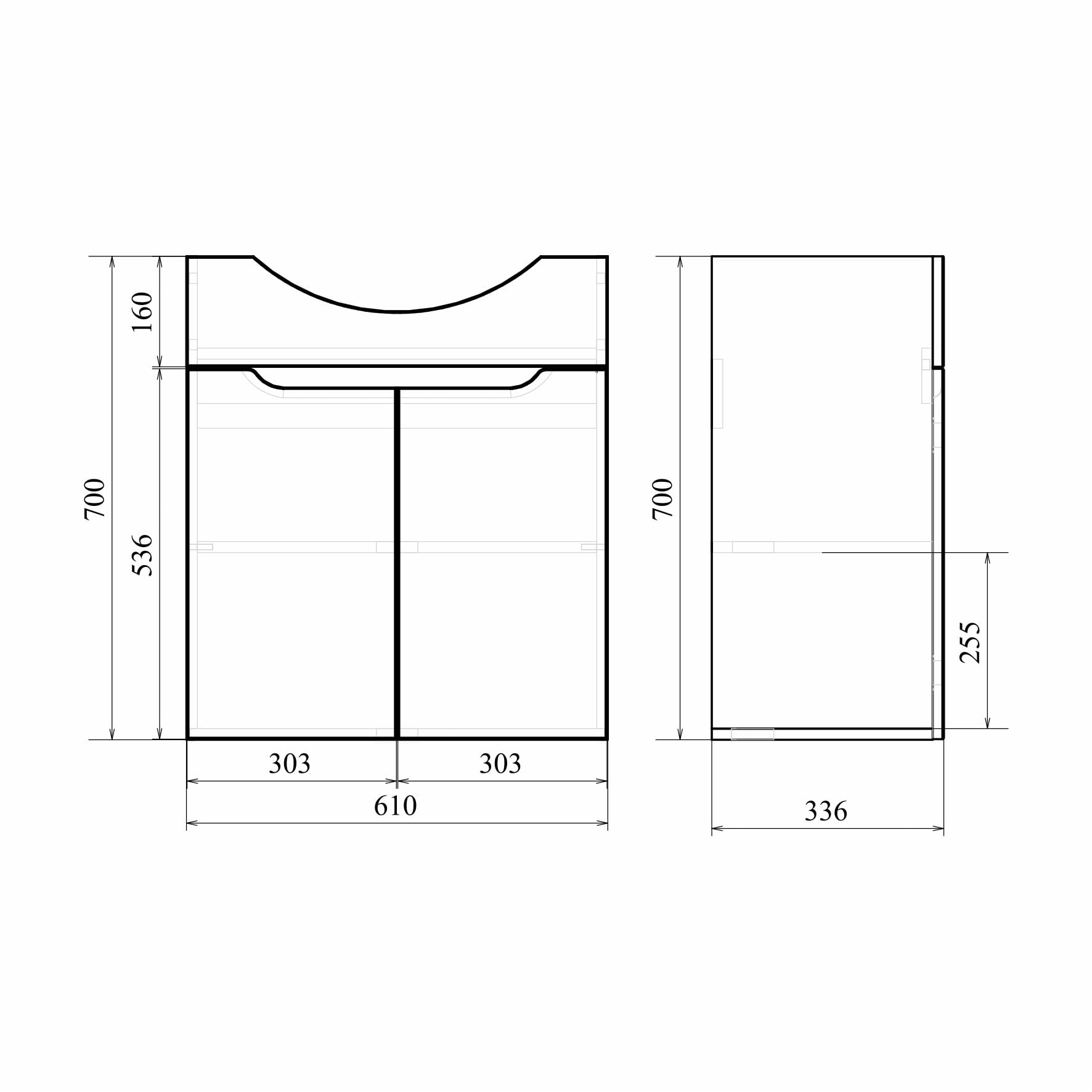 Напольная тумба Мирсант Soho 65