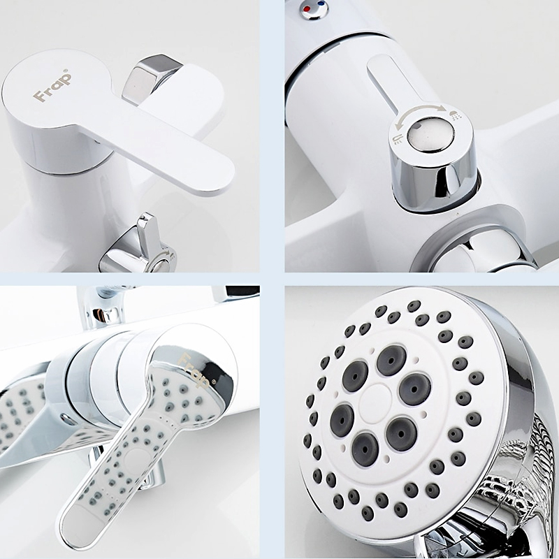 Смеситель для ванны Frap H41 F2241 белый-хром