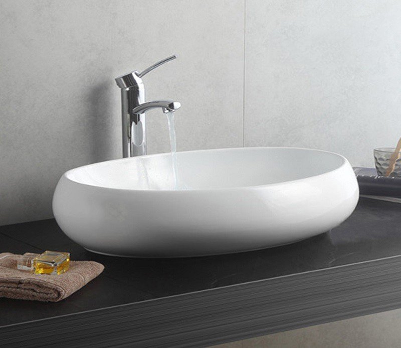 Накладная раковина CeramaLux 60 N 9030A белая