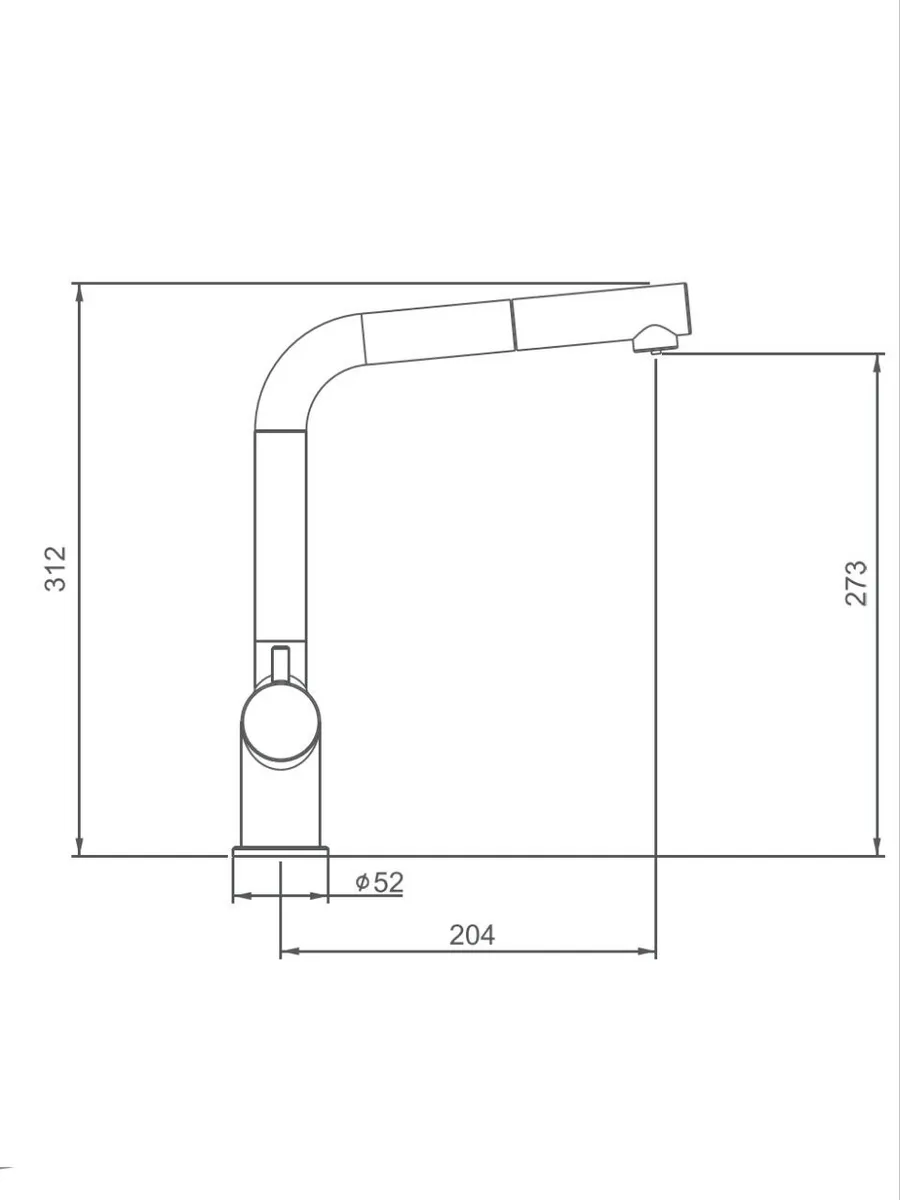 Вытяжной смеситель для кухни с фильтром Gappo G97 G4397-79 оружейная сталь
