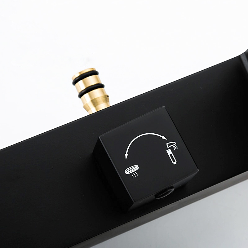 Черная душевая система Gappo G07-6 G2407-6