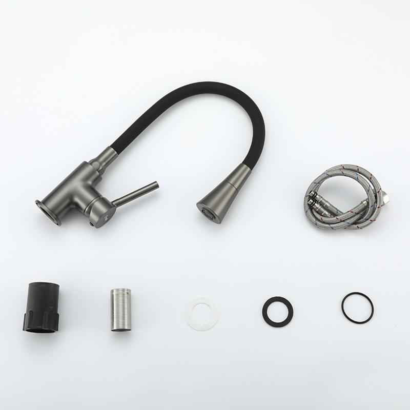 Смеситель для кухни Frap H44 F4044-9 оружейная сталь