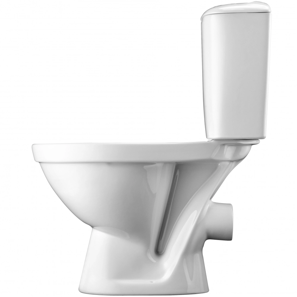 Унитаз-компакт Santek Паллада, горизонтальный выпуск, 2 режима, дюропласт