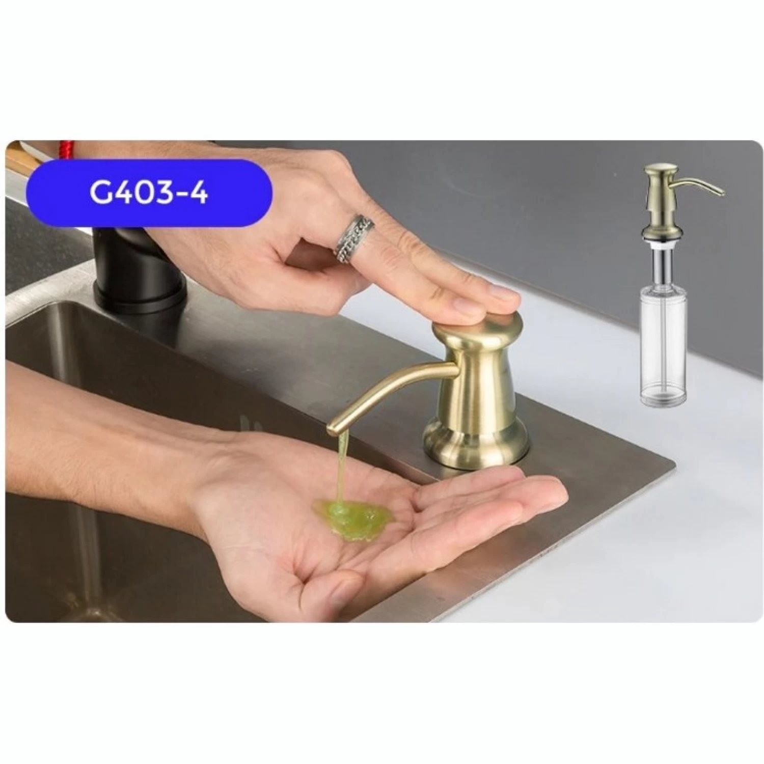 Бронзовый дозатор для мойки Gappo G403-4