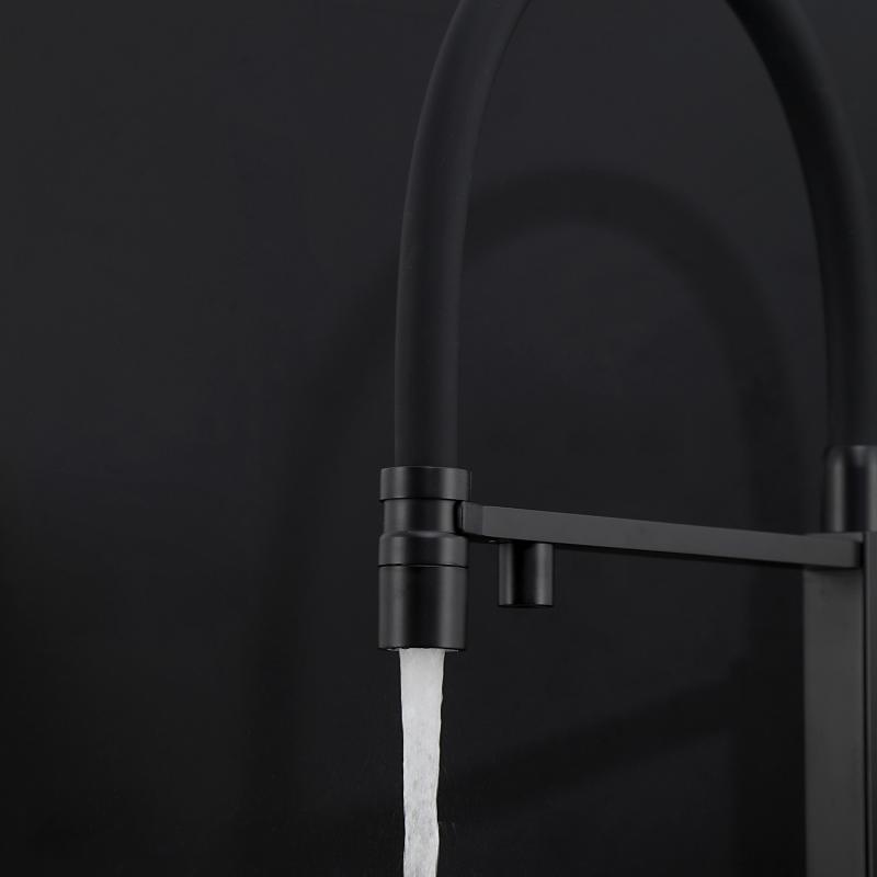 Смеситель для кухни с фильтром Gappo G95 G4395-56 черный