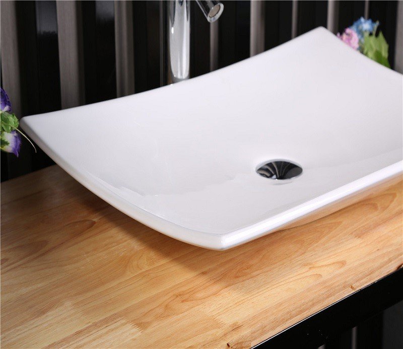 Накладная раковина CeramaLux 68 N 78123B белая