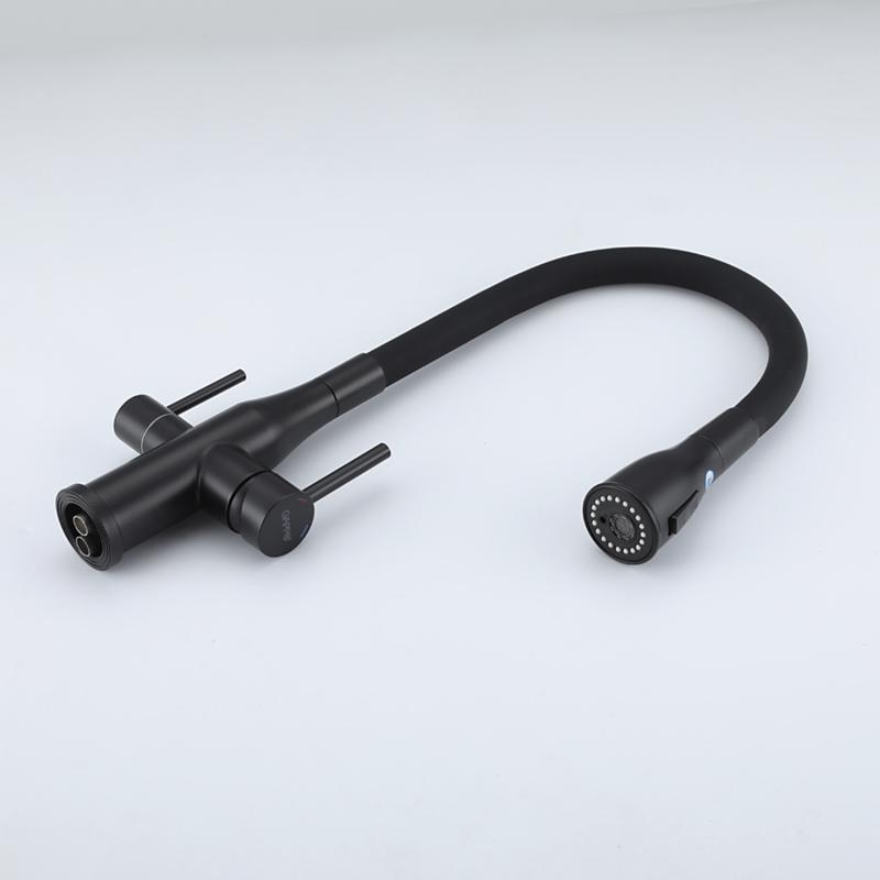 Смеситель для кухни с фильтром Gappo G4399-66 черный