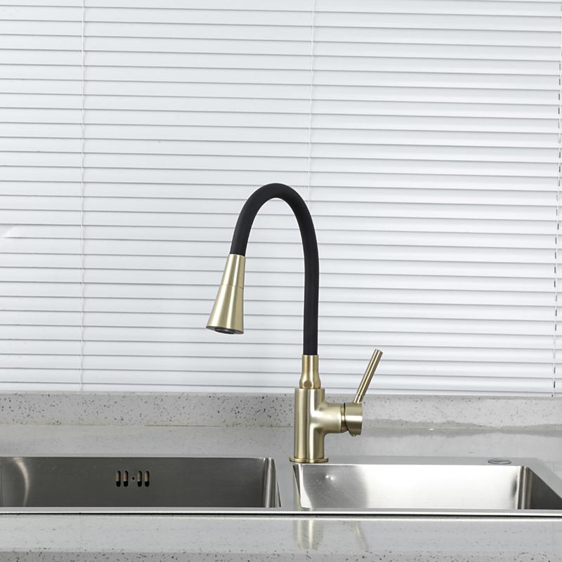 Смеситель для кухни Frap H44 F4044-3 золотой сатин