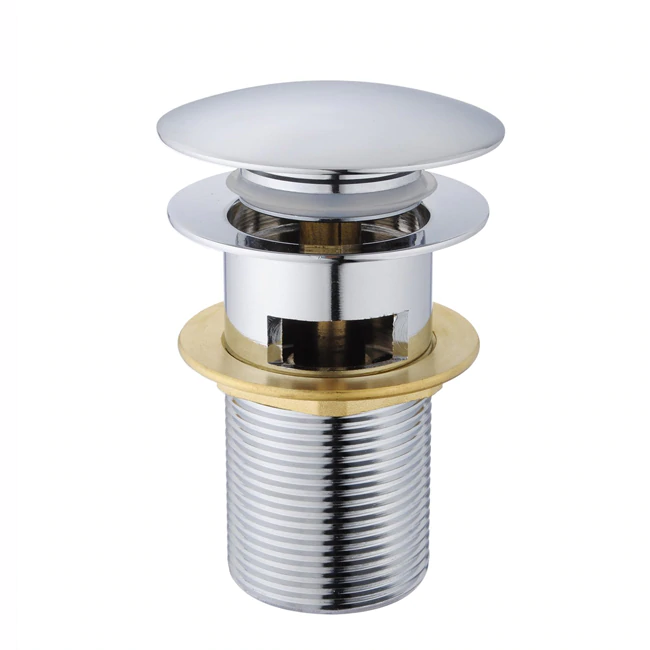 Донный клапан для раковины CeramaLux RD003 с переливом хром
