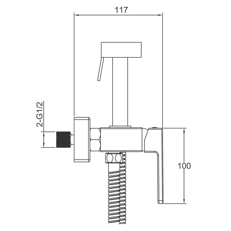 Гигиенический душ Gappo G17 G2017 хром