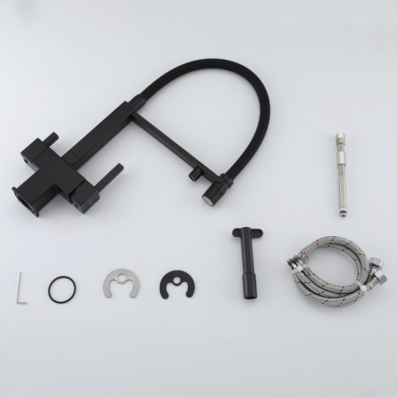 Смеситель для кухни с фильтром Gappo G95 G4395-56 черный