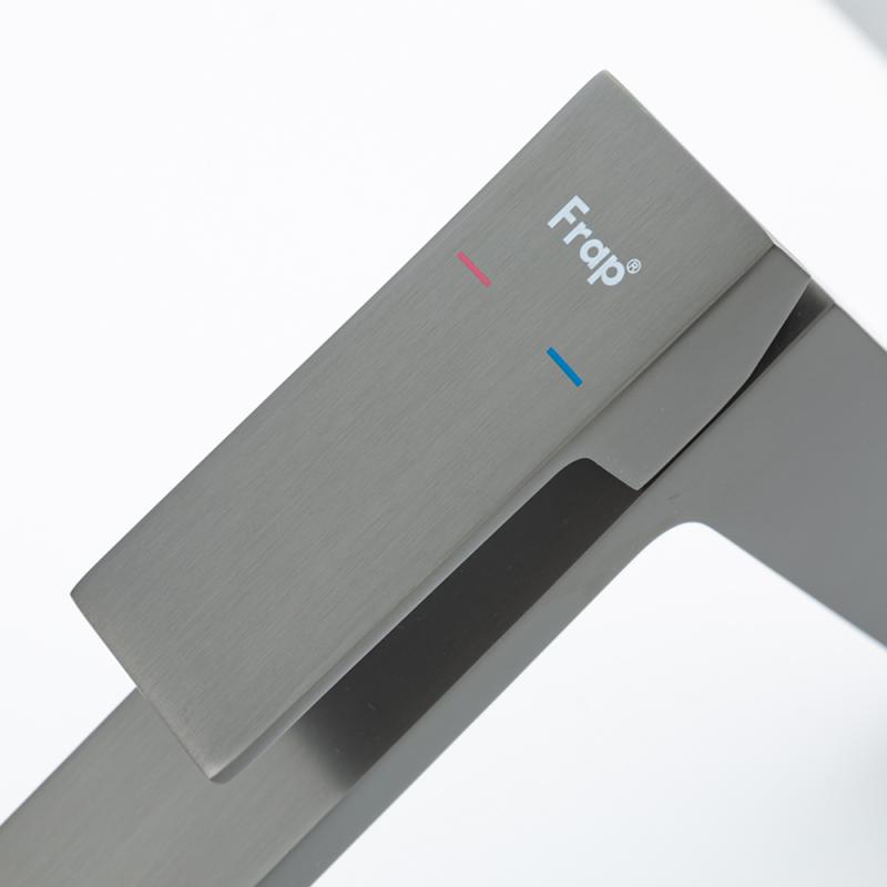 Высокий смеситель для раковины Frap H91-9 F1091-9 оружейная сталь