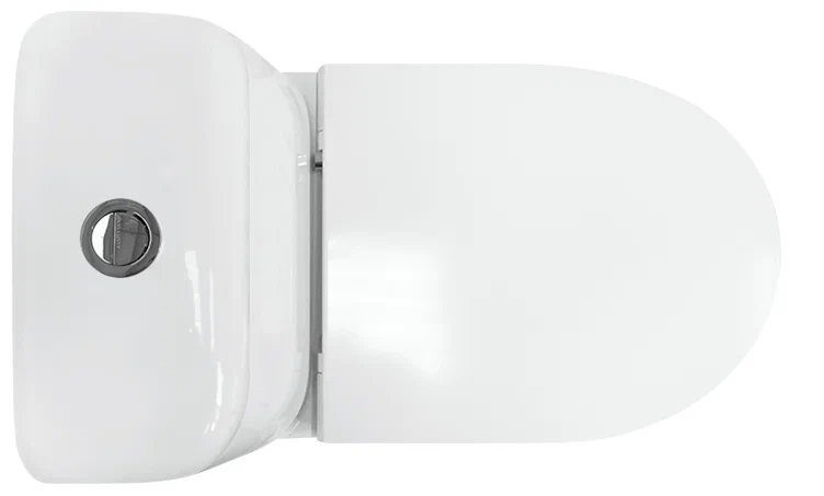 Унитаз-компакт Sanita Luxe Max Comfort S1 белый, сиденье микролифт, косой выпуск