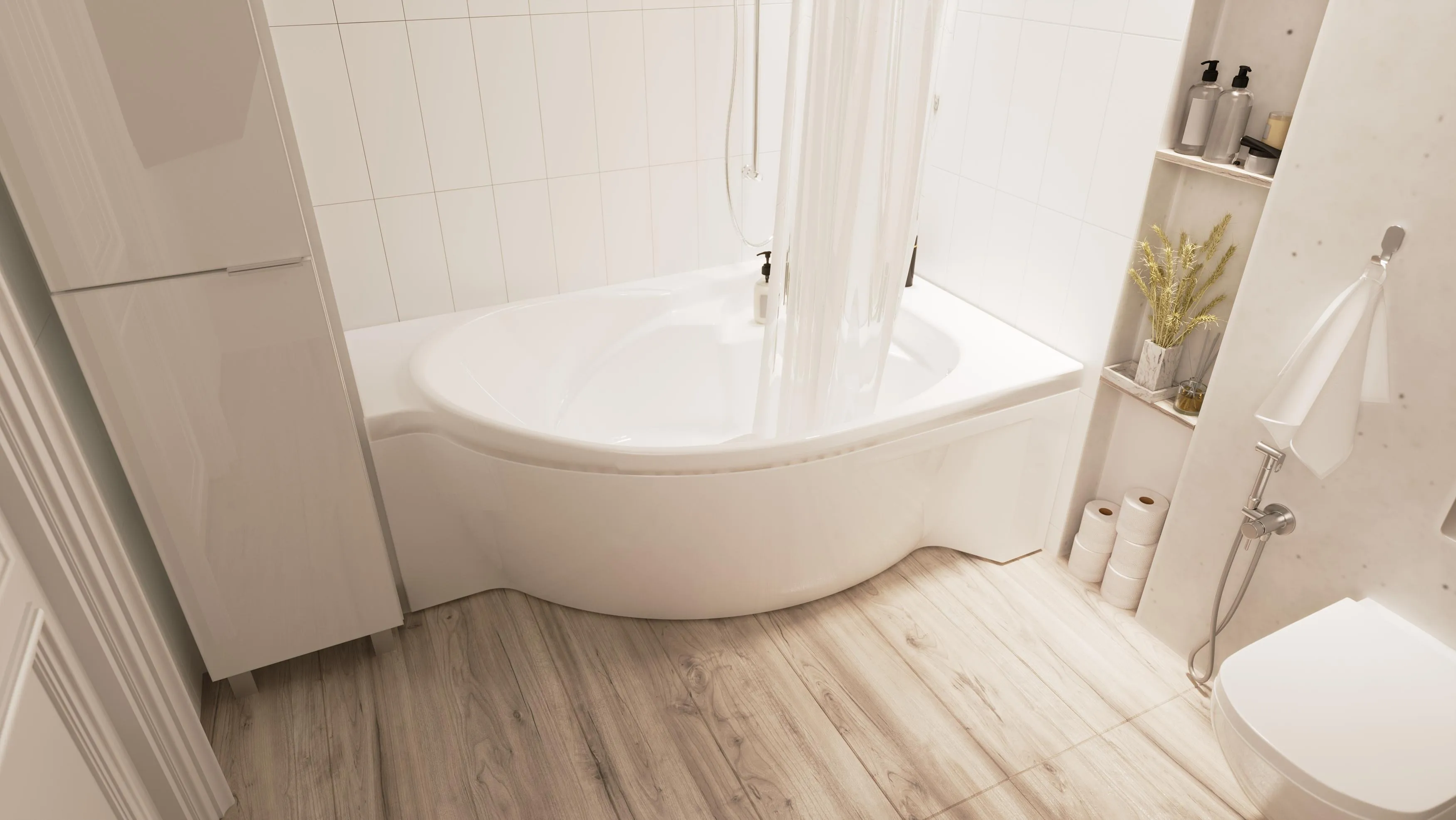 Акриловая ванна Marka One Ergonomika 158-175*110 R правая