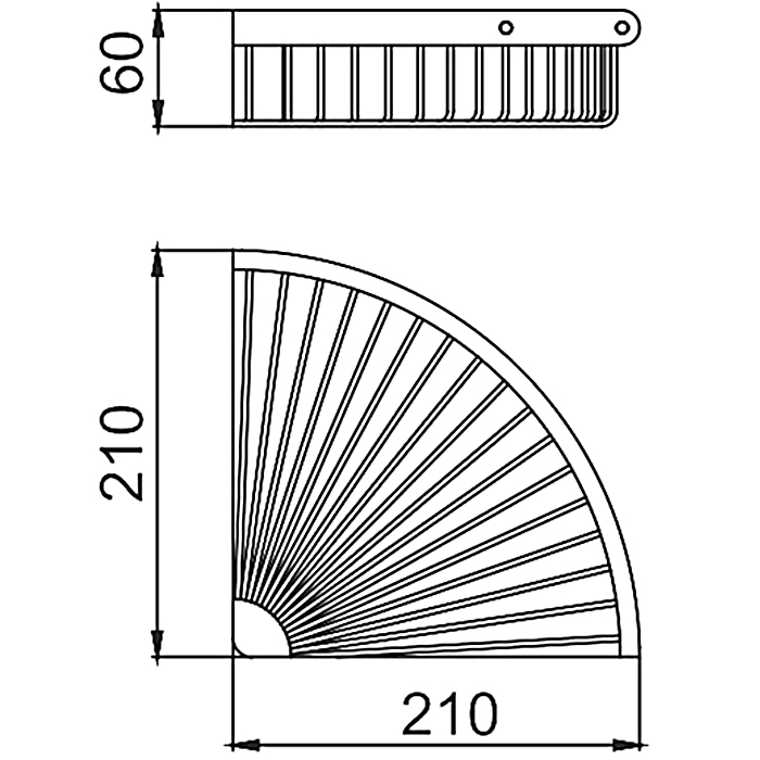 Полка-решетка Frap F352