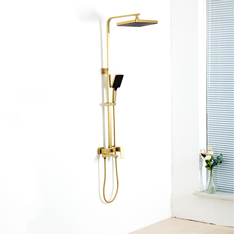 Душевая система Frap H76-3 F2476-3 золотой сатин