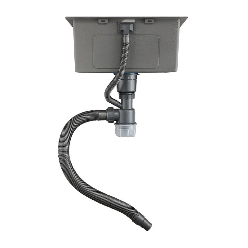 Мойка для кухни с коландером из нержавеющей стали Gappo GS4444-6 черная