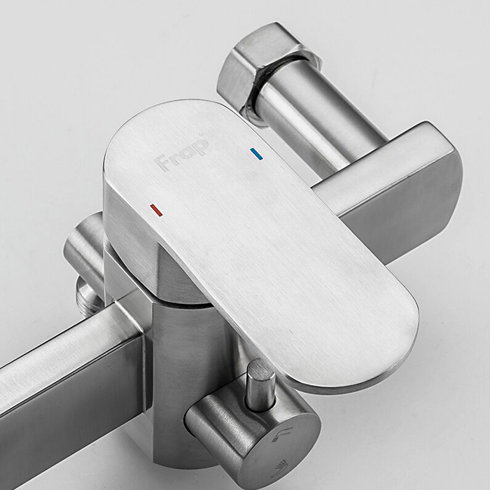 Смеситель для ванны Frap H805 F22805 сталь