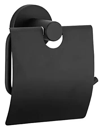 Черный держатель туалетной бумаги Frap F30203