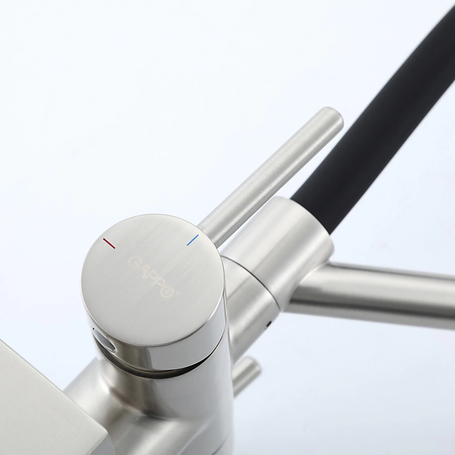 Смеситель для кухни с фильтром Gappo G4098-5 сатин