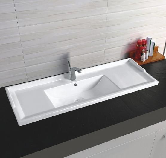 Полувстраиваемая раковина CeramaLux 101 N 840-100 белая