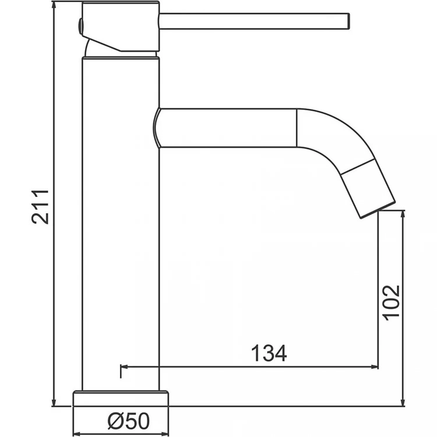 Смеситель для раковины Frap H807-6 F10807-6 черный