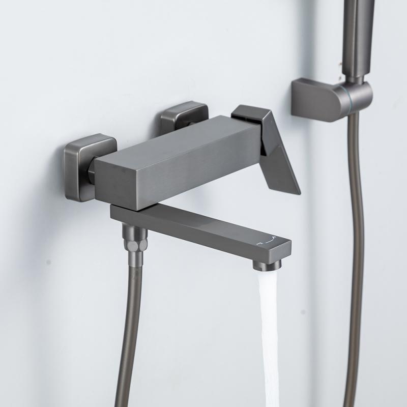 Смеситель для ванны Frap H91-9 F3291-9 оружейная сталь