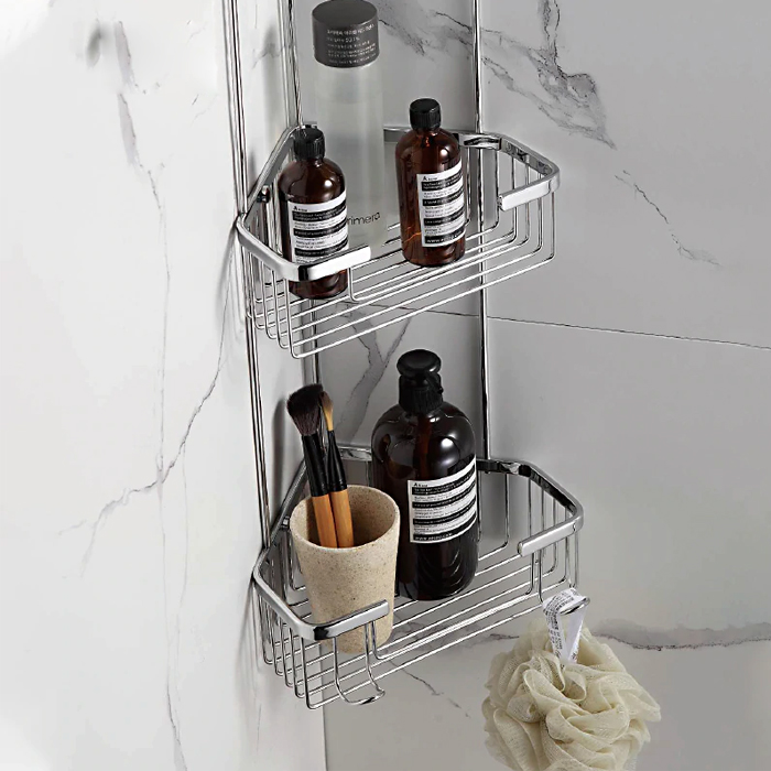 Полка Frap F335-2 Хром