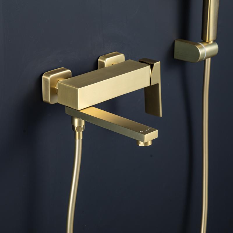 Смеситель для ванны Frap H91-3 F3291-3 золотой сатин